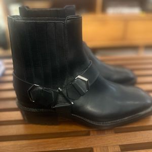 Jimmy Choo leather moto boots